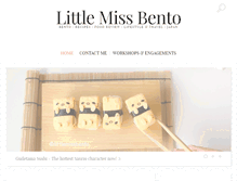 Tablet Screenshot of littlemissbento.com